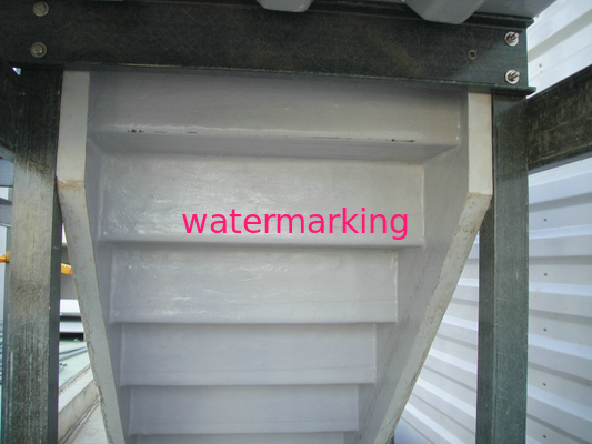 Трапы шага стеклоткани, стояк водяного охлаждения разделяют лестницу Non-выскальзования FRP